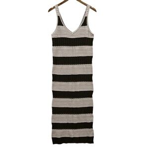 Splendid Striped Knit Maxi Dress S Coastal Chic Quiet Luxury